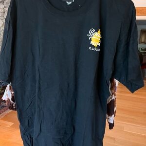 Black St. Lucia Graphic T-Shirt